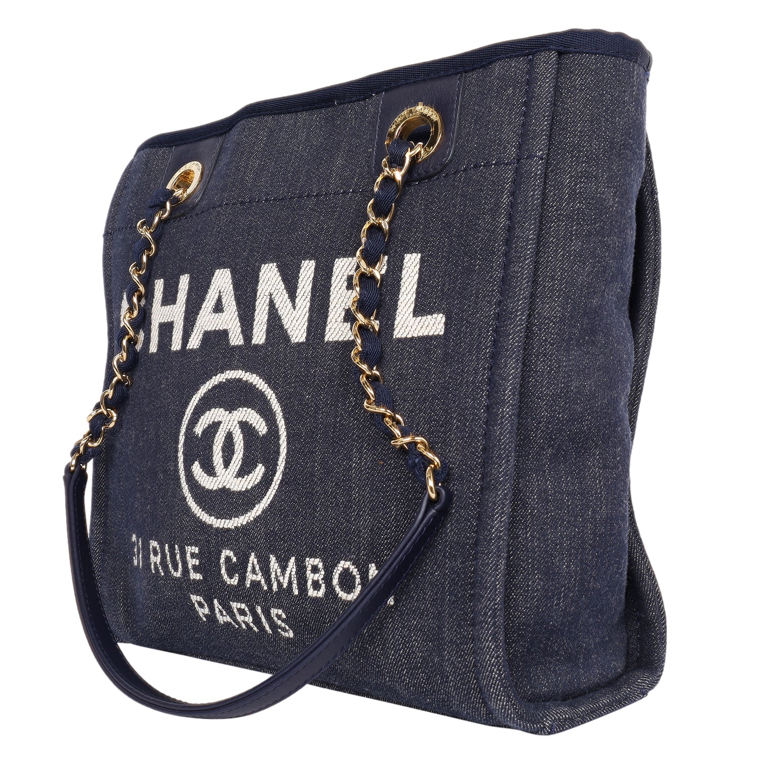 CC Canvas Leather Deauville Tote Shoulder Bag (Authentic) – The Lady Bag