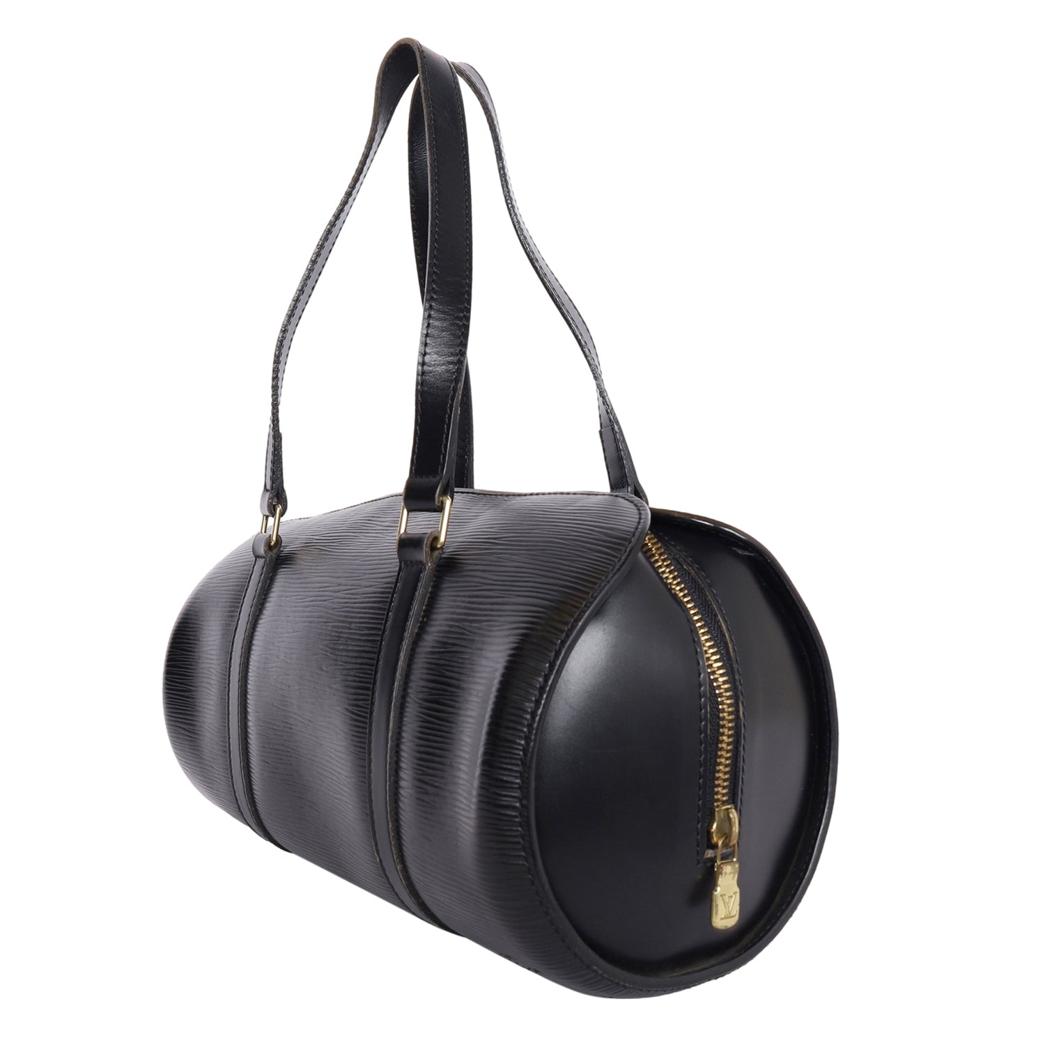 LOUIS VUITTON Papillon Epi Leather Handbag Black