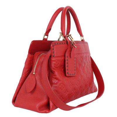 Empriente Vosges Leather Shoulder Bag Medium Red