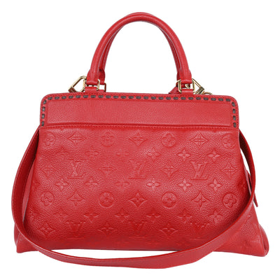 Empriente Vosges Leather Shoulder Bag Medium Red