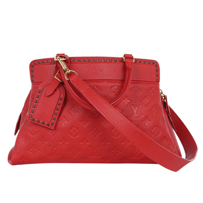 Empriente Vosges Leather Shoulder Bag Medium Red