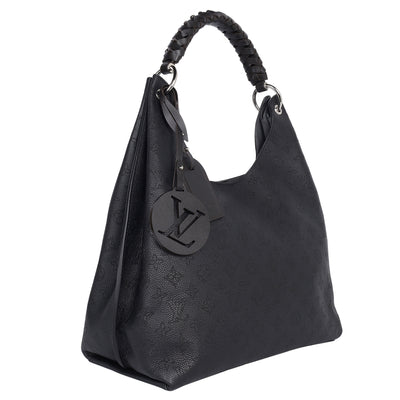 Mahina Leather Carmel Hobo Black