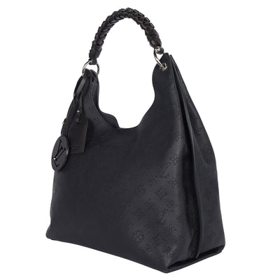 Mahina Leather Carmel Hobo Black