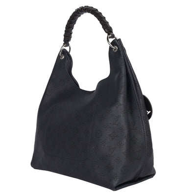 Mahina Leather Carmel Hobo Black
