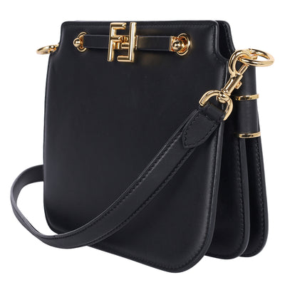 Vitello King Luxor Fendi Touch Shoulder Bag Black