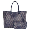 Goyardine St.Louis PM Shoulder Bag Tote Blue