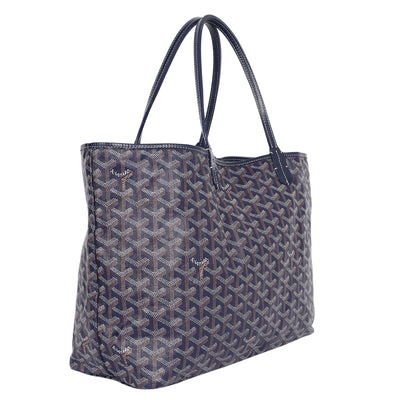 Goyardine St.Louis PM Shoulder Bag Tote Blue