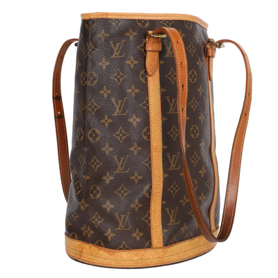 Monogram Leather Bucket GM Tote