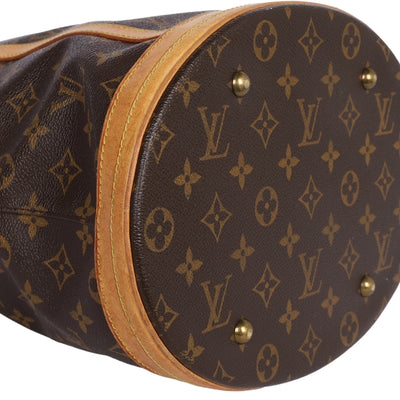 Monogram Leather Bucket GM Tote