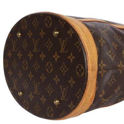 Monogram Leather Bucket GM Tote