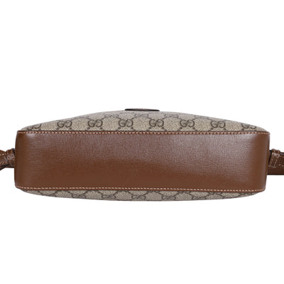 GG Supreme Monogram Interlocking G Messenger Shoulder Bag