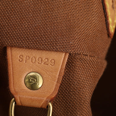 Montsouris Monogram Canvas Backpack MM Brown