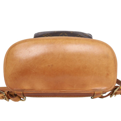 Montsouris Monogram Canvas Backpack MM Brown