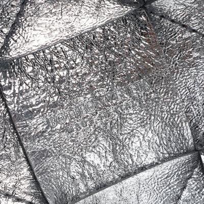 Cassette Strapped Mini Bucket Bag Silver