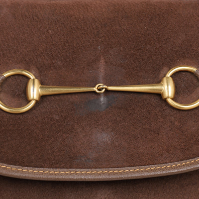 Suede Horsebit Slingback Backpack