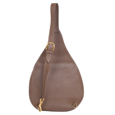 Suede Horsebit Slingback Backpack