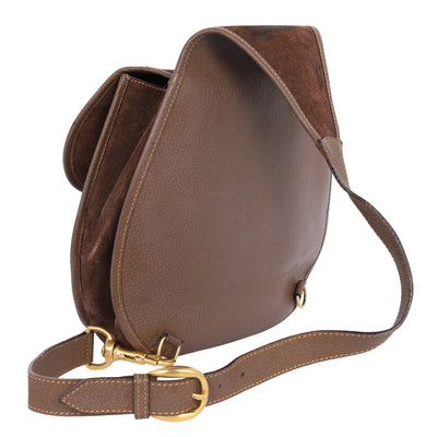 Suede Horsebit Slingback Backpack