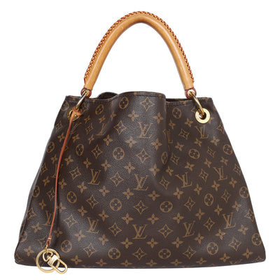 Artsy MM Monogram Leather Shoulder Bag