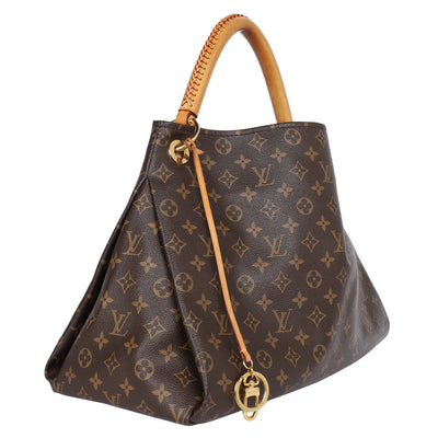 Artsy MM Monogram Leather Shoulder Bag