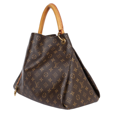 Artsy MM Monogram Leather Shoulder Bag