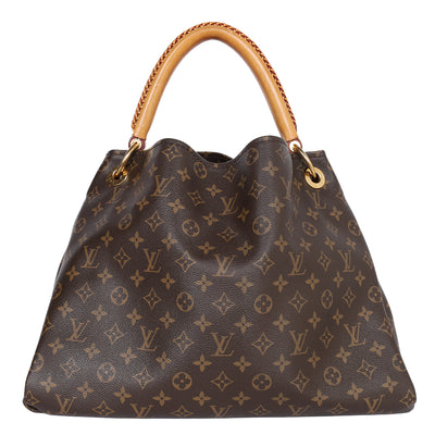 Artsy MM Monogram Leather Shoulder Bag