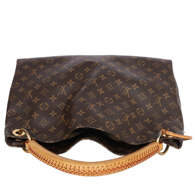 Artsy MM Monogram Leather Shoulder Bag