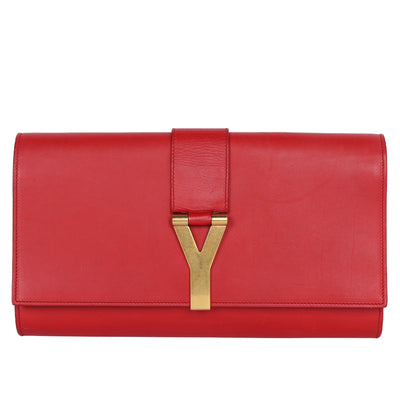 Lingne Y Clutch in Red