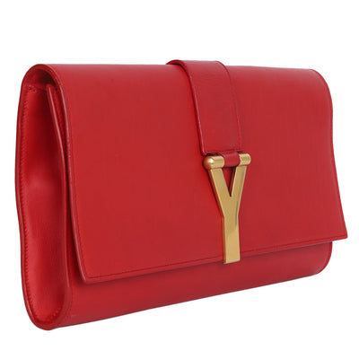 Lingne Y Clutch in Red