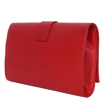 Lingne Y Clutch in Red