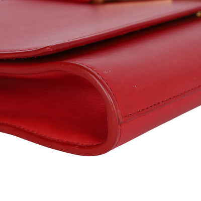 Lingne Y Clutch in Red