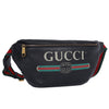 GG Logo Leather Fanny Pack Black (Authentic New)