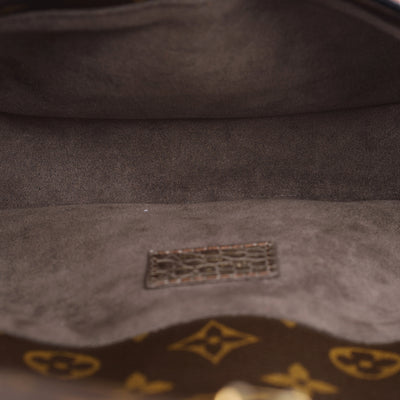 Monogram Alligator Python Shoulder Bag