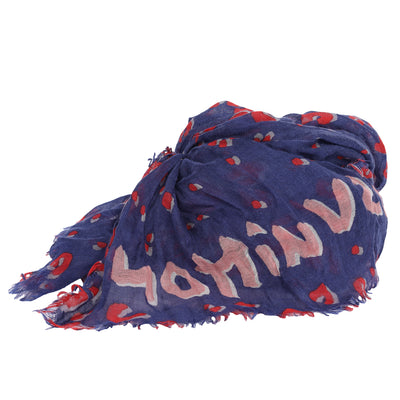 Cashmere Silk Sprouse Leopard Confetti Stole Denim