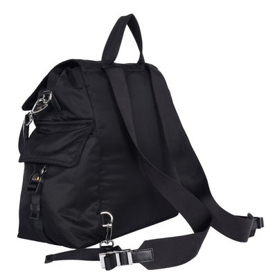 Explore Re-Nylon and leather backpack