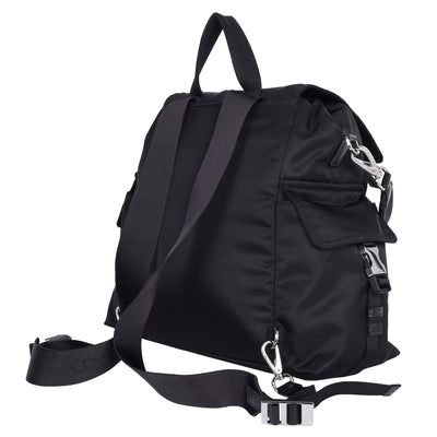 Explore Re-Nylon and leather backpack