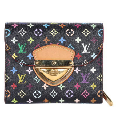Monogram Multicolor Joey Wallet Black