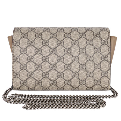 GG Supreme Monogram Mini Dionysus Chain Wallet
