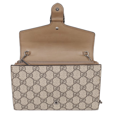 GG Supreme Monogram Mini Dionysus Chain Wallet