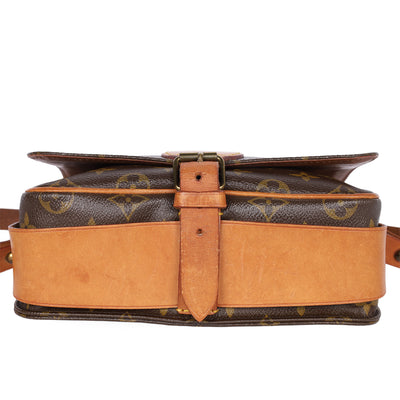 Monogram Canvas Leather Cartouchiere MM Crossbody Bag
