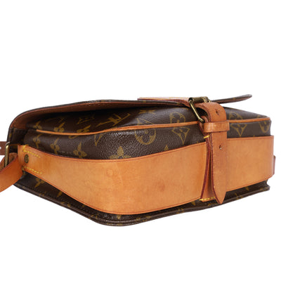 Monogram Canvas Leather Cartouchiere MM Crossbody Bag