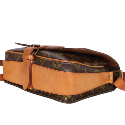 Monogram Canvas Leather Cartouchiere MM Crossbody Bag