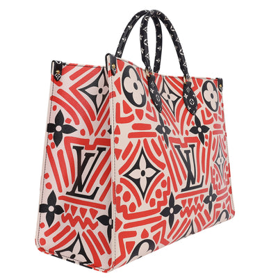 Louis Vuitton Limited Edition Crafty Giant Monogram OnTheGo GM in Red