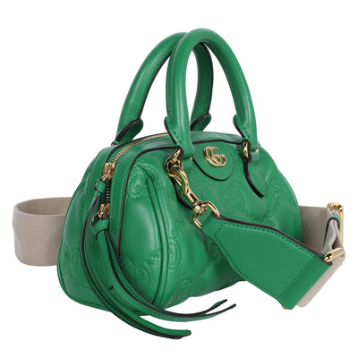GG Marmont Chain Matelasse leather handbag Green