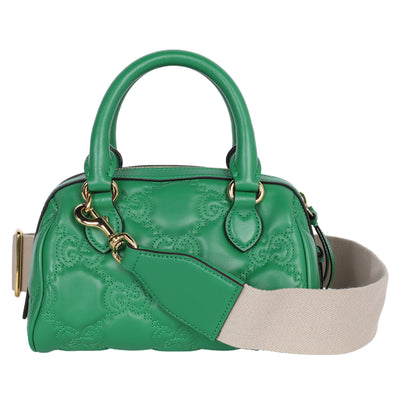 GG Marmont Chain Matelasse leather handbag Green