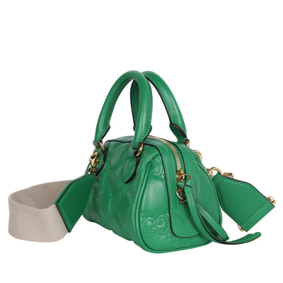 GG Marmont Chain Matelasse leather handbag Green