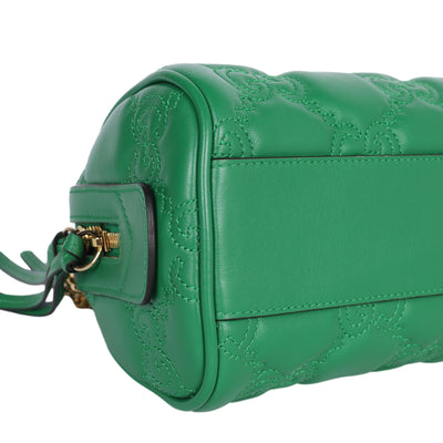 GG Marmont Chain Matelasse leather handbag Green
