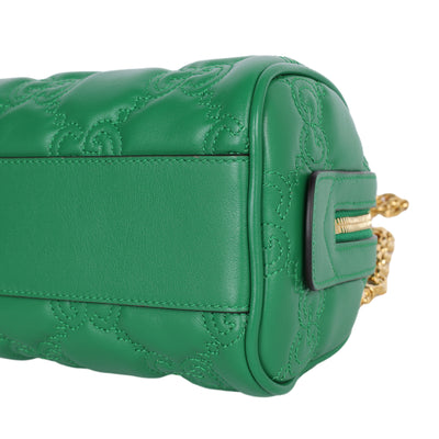 GG Marmont Chain Matelasse leather handbag Green