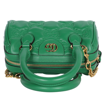 GG Marmont Chain Matelasse leather handbag Green