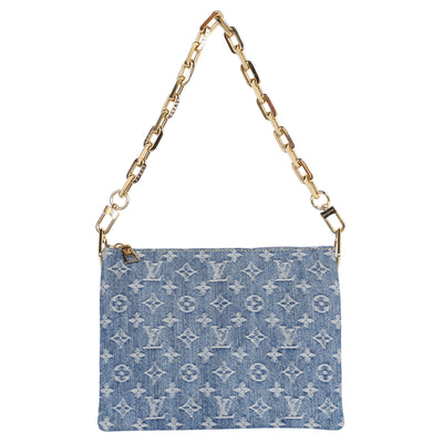 Monogram Denim Coussin PM Blue