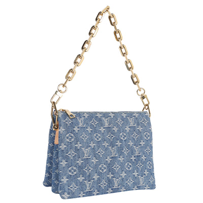Monogram Denim Coussin PM Blue